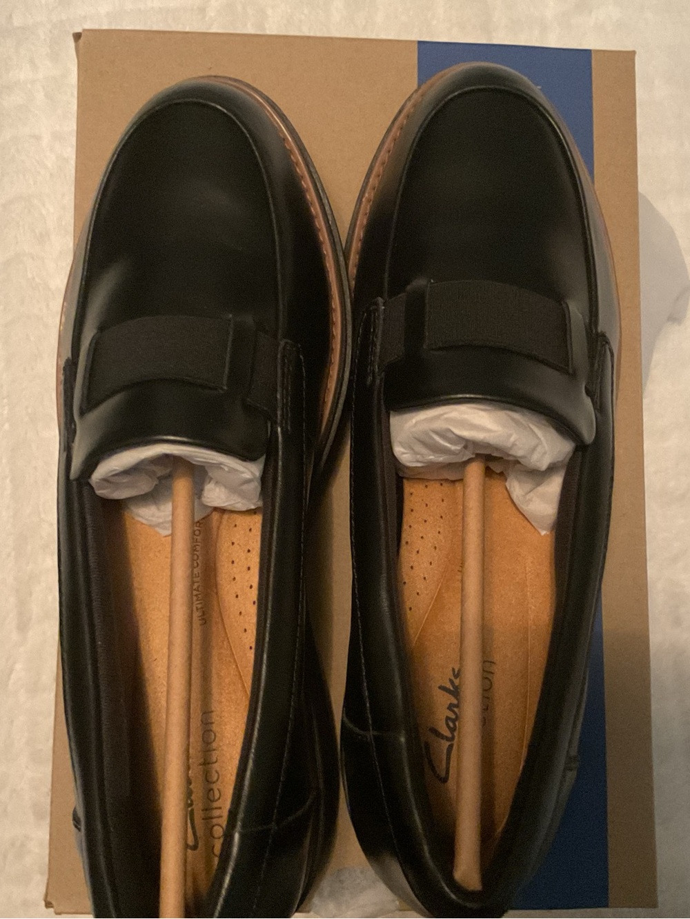 Women Black Platform Loafers - Picture 2 of 4
